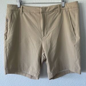NWOT All in Motion Khaki‎ Flat Front Shorts 36